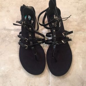 Nine West black sandals